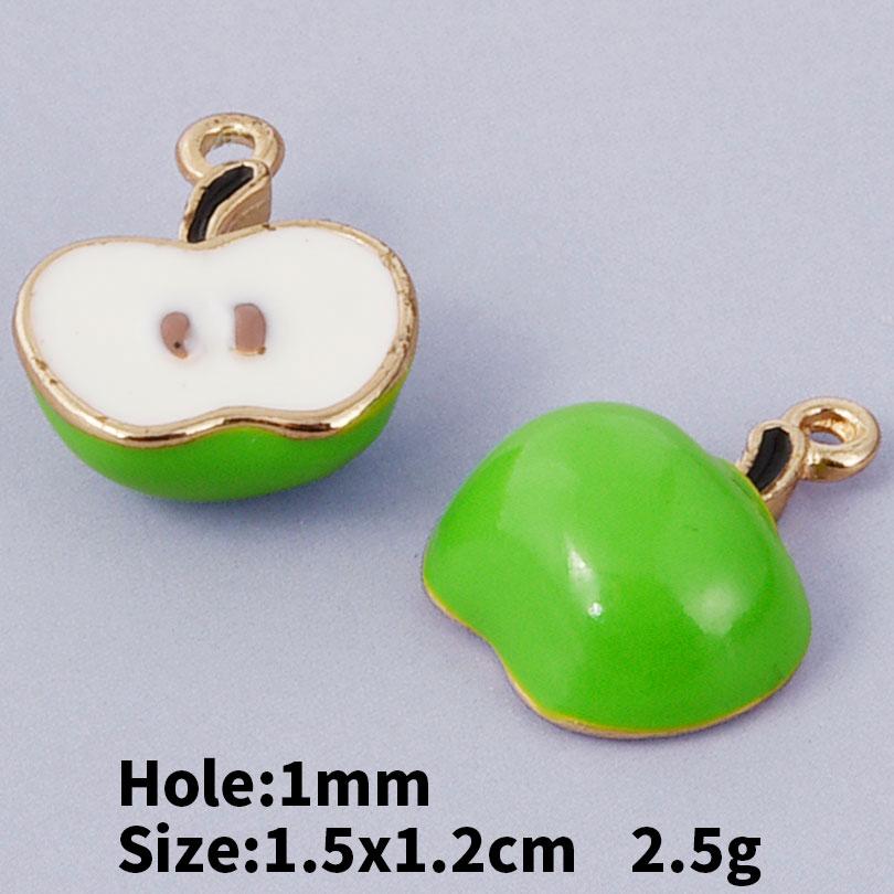 5/24pcs Cake Coffee Food Pendant Enamel Chilli/Strawberry/Cherry Charms For Jewelry Making Bulk DIY Bracelets Necklace Pendants