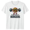 Powered By Burgers TShirt Funny Foodie Birthday Gift (78 Characters)