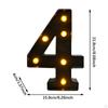 LED Marquee Number Light Lighted Wall Anniversary Outdoor Home Party Cafe