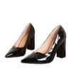 Women's High Chunky Block Heels Sexy Pumps Closed Toe Slip On Pointed Toe Work Dress Office Wedding Party Pumps Shoes for Women High Heeled Shoes