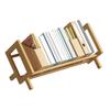 Desktop Book Shelf Bamboo Book Organizer Storage Rack Office Desk Wooden Book Magazine Display Tilting Bookcase Book Holder Stand