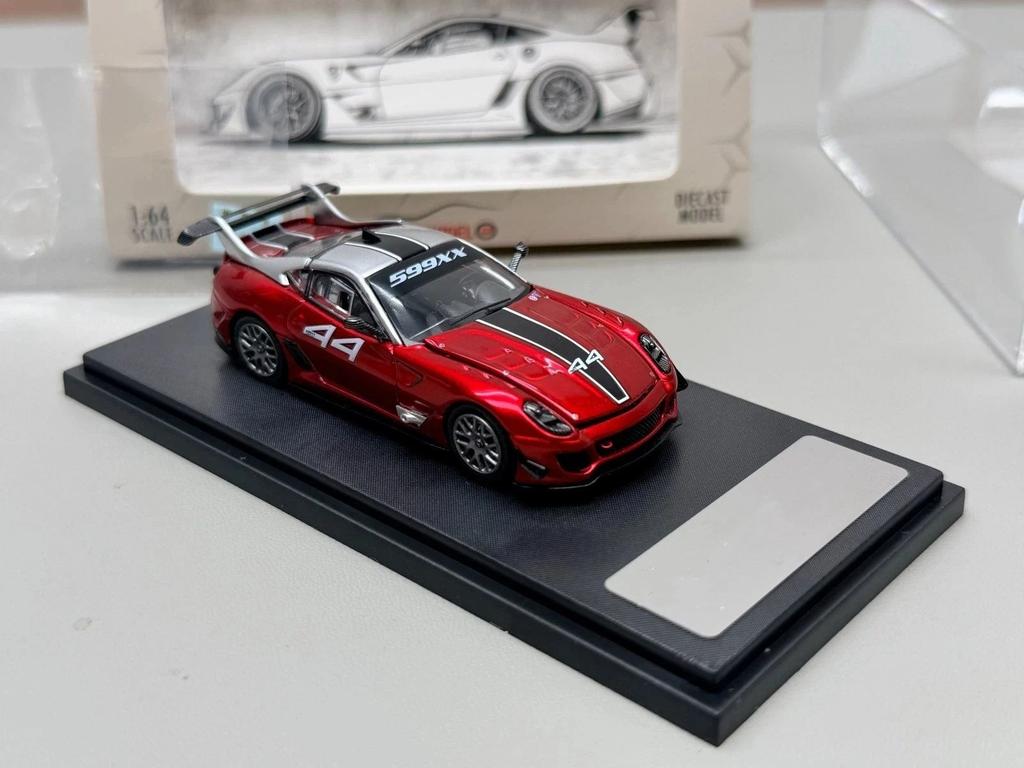RM 1:64 Scale for 599XX Racing Sports with Openable Hood Diecast Model Car Miniature Collectible Toy Vehicle Models