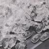 2/200Pcs Oval Eyeglass Nose Bracket Women Men DIY Clear Non-Slip Silicone Nose Pads Fashion Comfortable Daily Soft Nose Bracket