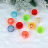 10pcs/set Glow In The Dark Luminous Bouncy Ball Solid Jumping Ball Christmas Decorations  Kids Toys