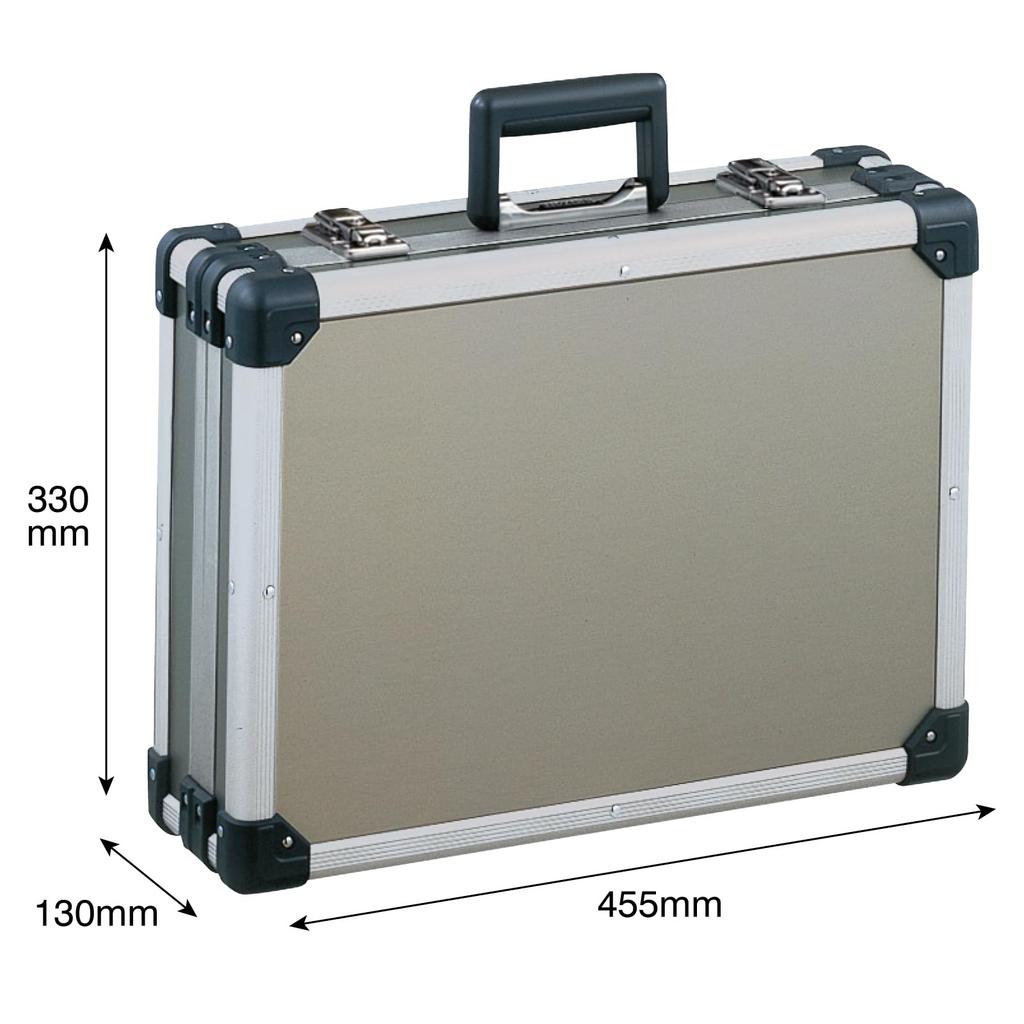 HOZAN Tool Attache Aluminum x x Case, Case, Heavy-Duty Plywood, 455(W) 330(H) 130(D)mm, B-600