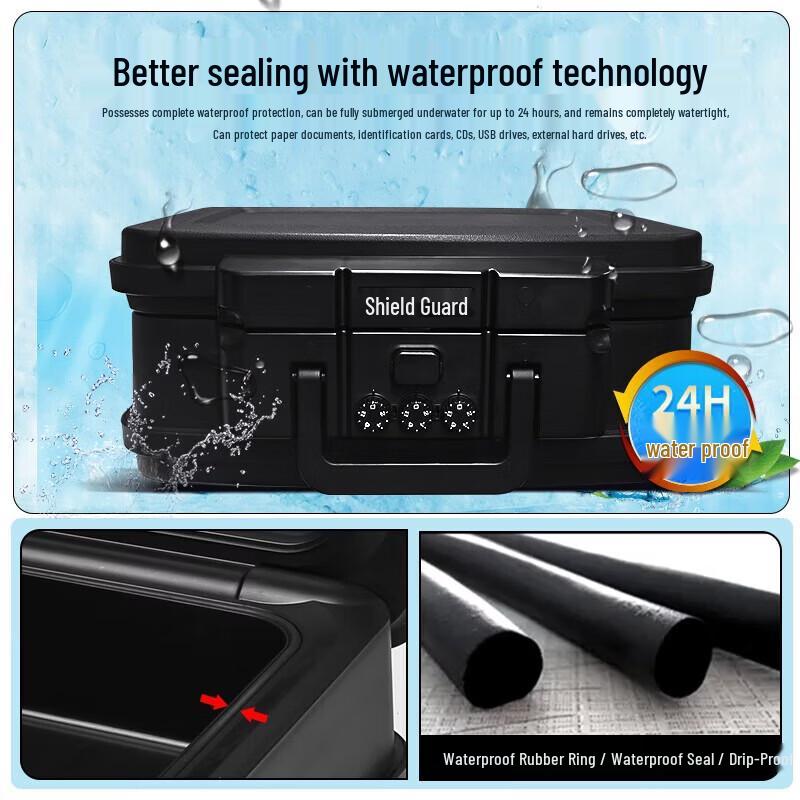GUARDA 2117NC UL Fireproof & Waterproof Portable Safe Box