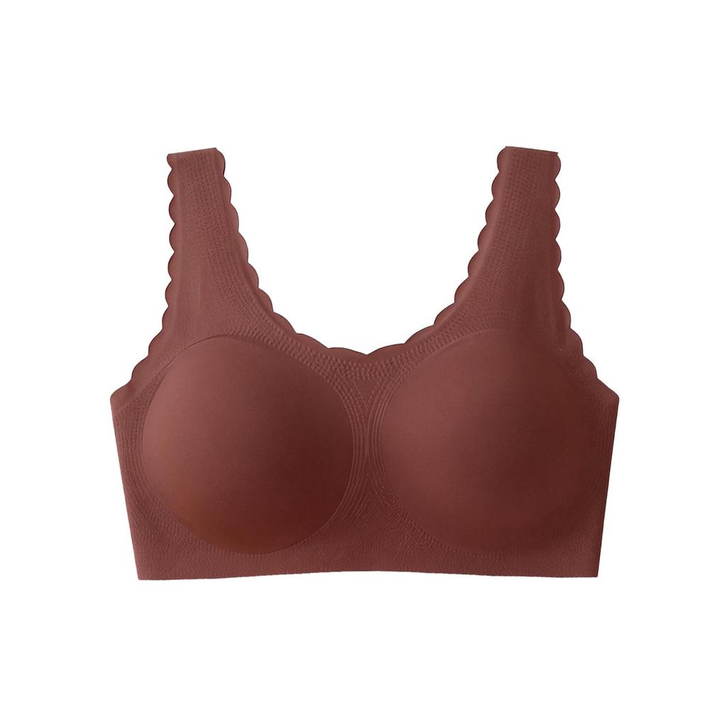 Zeriluna Lace Comfort Bra with Fan-Edged Detail & Wide Straps - Everyday Wear