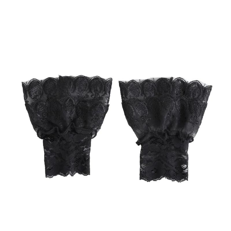 New Shirt Lace Detachable Cuffs Fake Flared Sleeves Women Sleeve Cuffs Ruffles Wristband Decorative Accessory