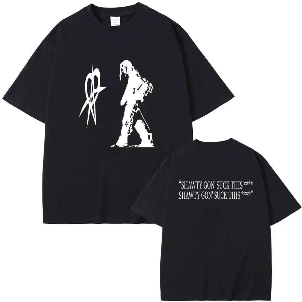 Rapper Ken Carson Opium Merch Tour Potiskové Tričko Playboi Carti Ken Carson AGC Album Tričko Hip Hopové Tričko Streetwear