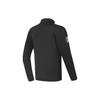 New FILA Knitted Fabric Jacket Men's Pitch Black A11M346502F-BK