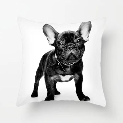 French Bulldog Dog Print Pattern Cushion Cover Home Living Room Sofa Bedroom Decoration Throw Pillow