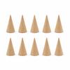 Compact Wooden Finger Ring Display Stand Sturdy Multi-slot Jewelry Holder for Vendor Events Home Vanity Jewelry Organization