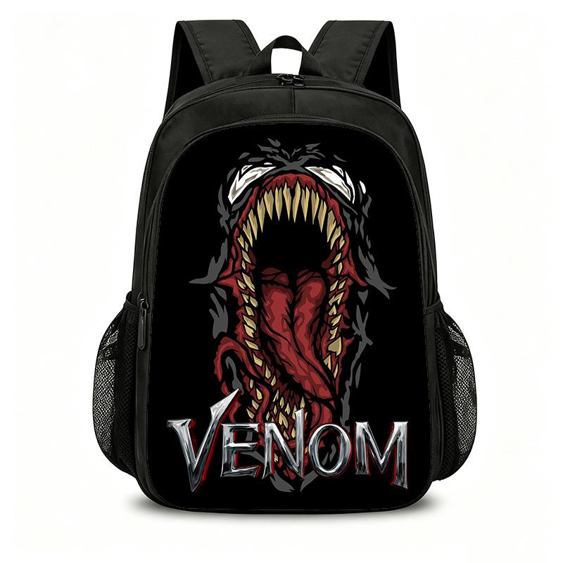 Venom School Double Layered Backpack Fashion Schoolbag Backpack Kids Gift Practical Multifunctional