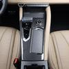 Car Interior Parts Carbon Fiber Central Console Gear Shift Panel Frame Trim Cover ABS Plastic For Renault Filante 2026 2027 LHD