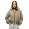 Superdry Hooded MA1 Bomber Jacket cotton nylon Green