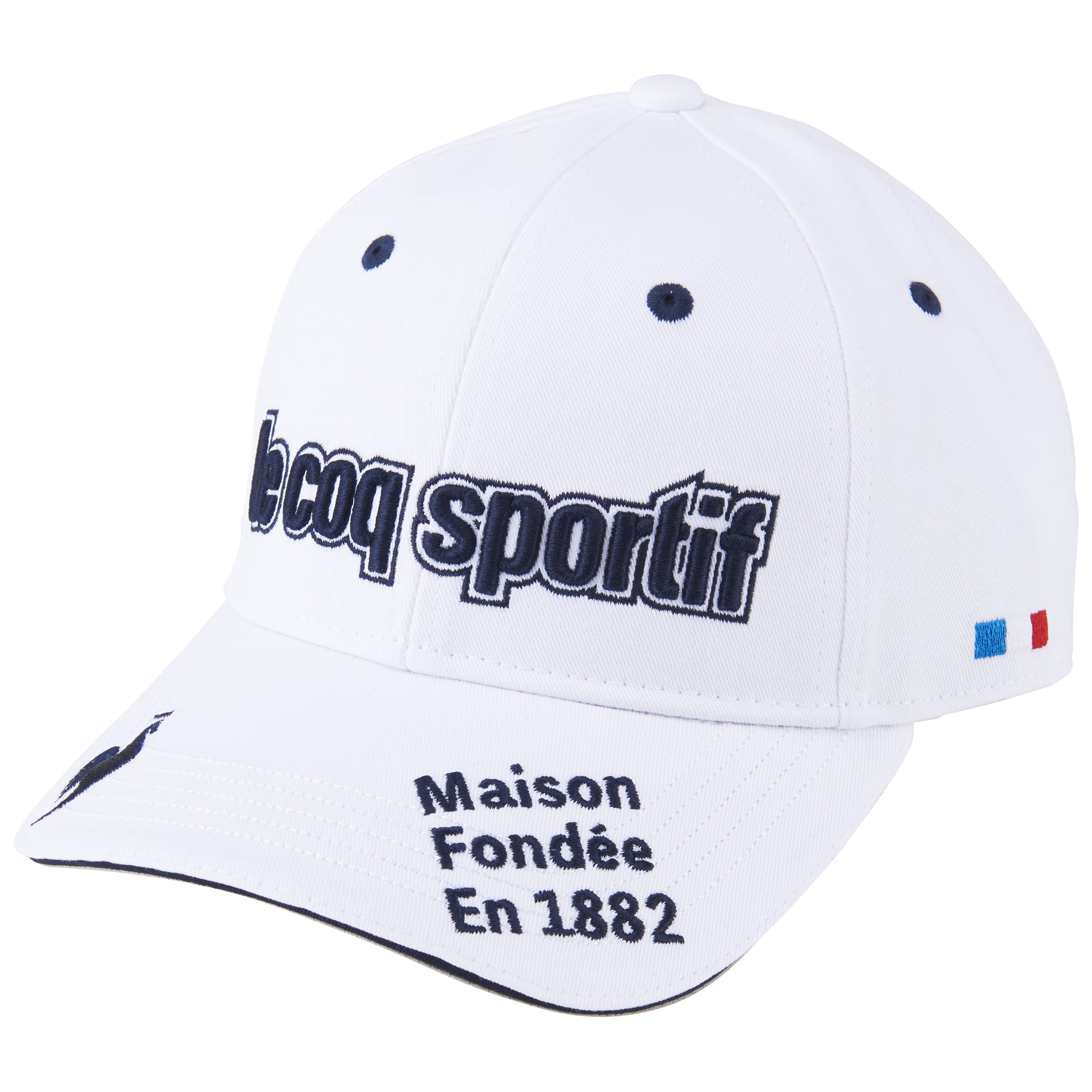 

Coq Sportif Cap UV Care UPF30 Standard Golf QGBVJC00 WH00 FREE Size [Le Golf] Men s (White)