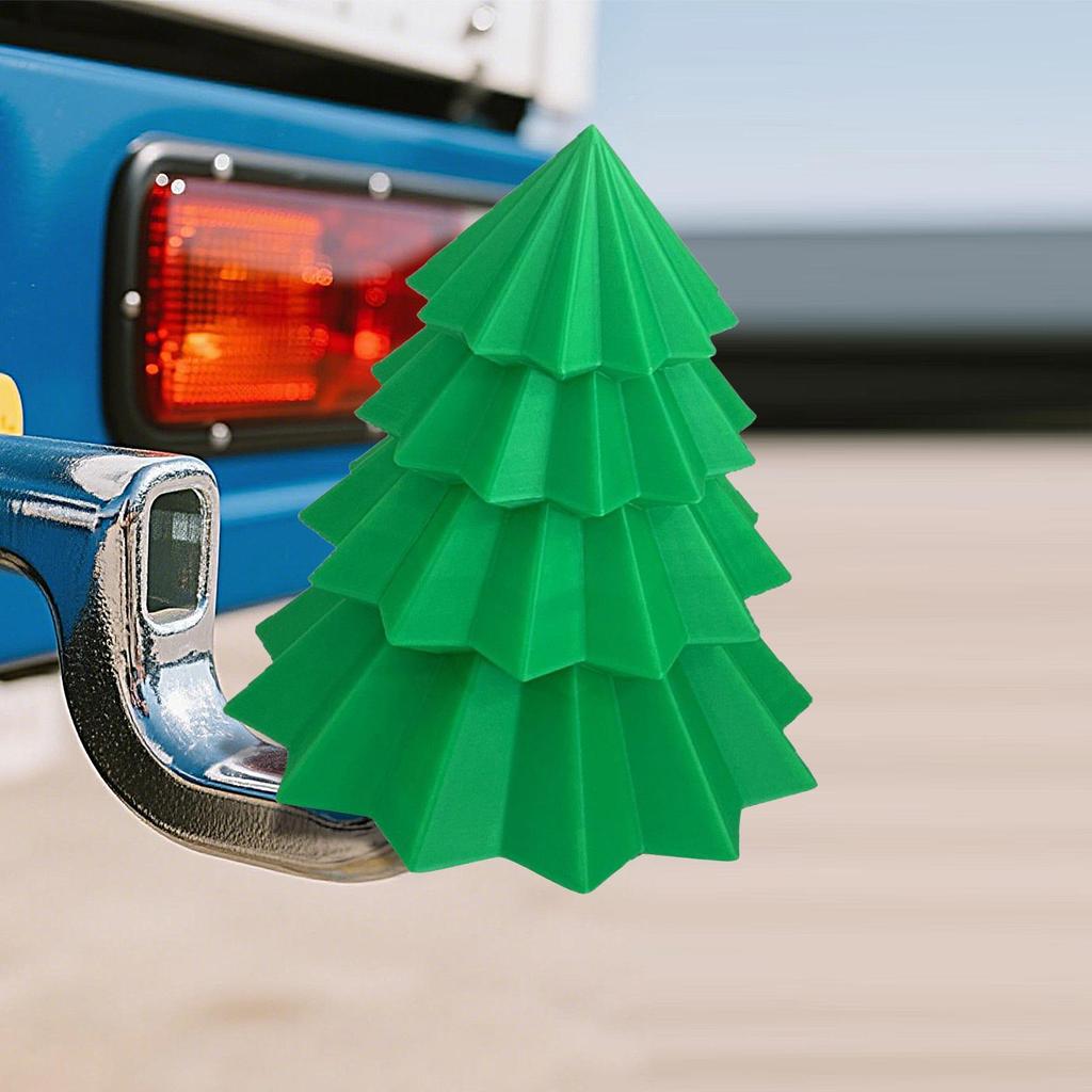 Hitch Cap Cover Christmas Tree Tube Plug Insert Cartoon Cute Exterior Vehicles Boat Rv Trucks Towing Car Automotive Protection