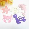 5 Pcs Handicrafts DIY Marine Life Cutting Dies Metal Cutting Stencils for Scrapbooking Album Stamp Paper Card Embossing