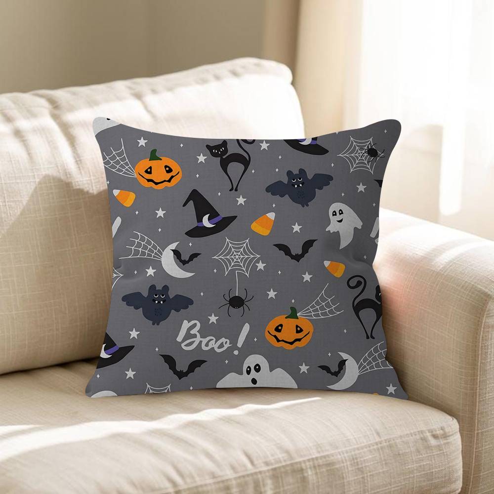Pumpkin Ghost Cushion Cover Decorative Pillow Sofa Home Decor Case Pillow Cases