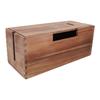 Wood Cable Management Box Wooden Cord Hider Organizer for Power Strip Electrical Hiding TV Wires Desk Floor Cables