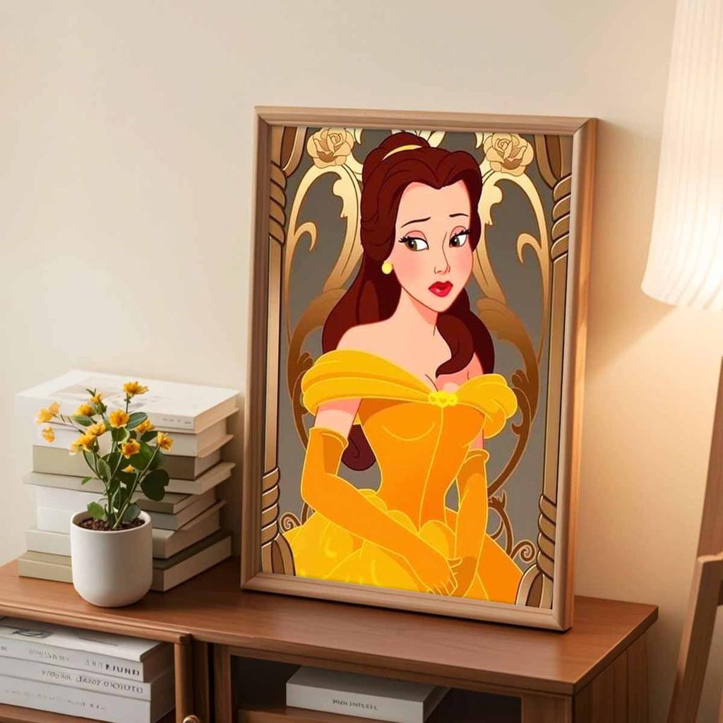5D Diy Diamond Painting The Sad Princess Full Drill Rhinestones Mosaic Embroidery Handmade Products Home Decor Gift