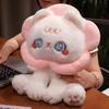 Fluffy Kitten Stuffed Doll Animal Cartoon Flower Cat Doll Cute Flower Loop Cat Plush Toy  Children