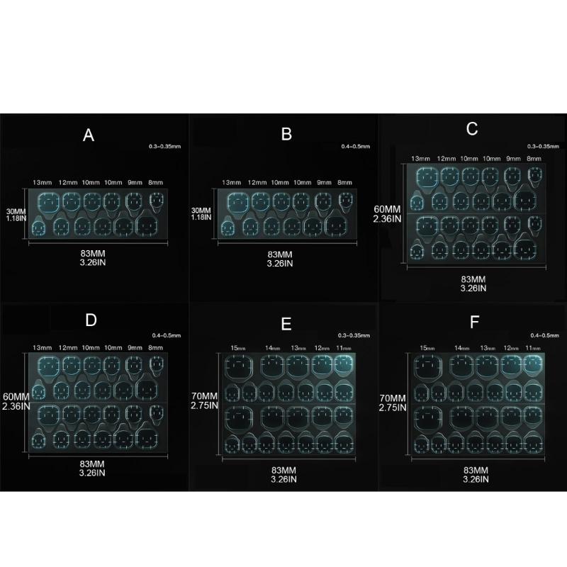 10 Sheets Nail Adhesive Tabs, Transparent Waterproof Jelly Adhesive Tabs Double-Sided Glue Stickers Set for Fake Nails
