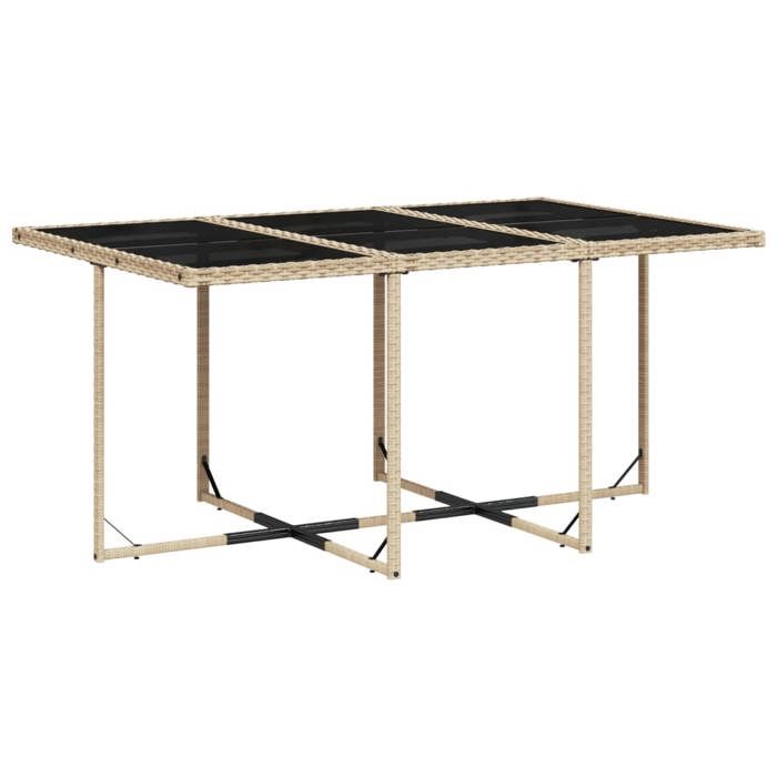 VidaXL Ensemble à manger de jardin et coussins 11 pcs beige poly rotin, ensemble de salle à manger d'extérieur 3210850