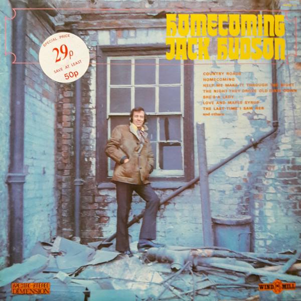 

LP Record JACK HUDSON - Homecoming WMD177 Windmill 1973 UK Folk Used