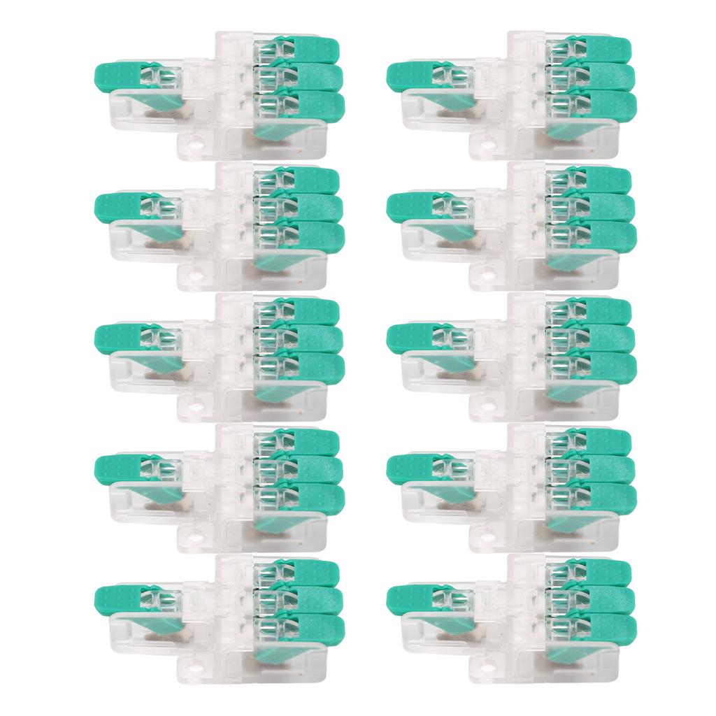 10 Pcs Connecteur de Fil Y613G 1 Entrée 3 Sorties Connecteur de Conducteur de Fil Ignifuge pour 10 à 20AWG 41A