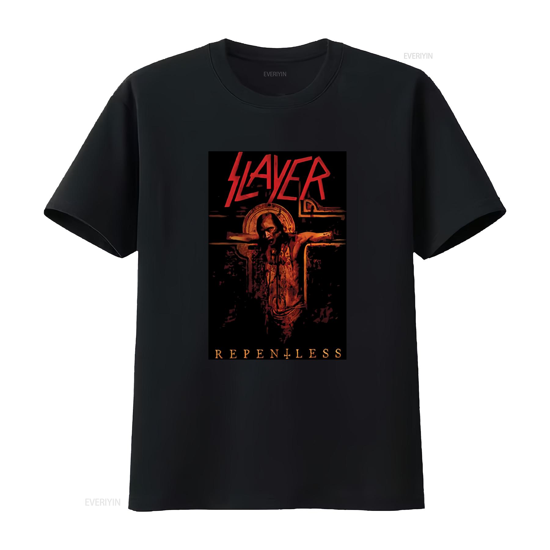 

Slayer Repentless Crucifix T Shirt S XXL Official Metal Band Rock Music vintage Washed Soft streetwear Versatile Stretched 4XL
