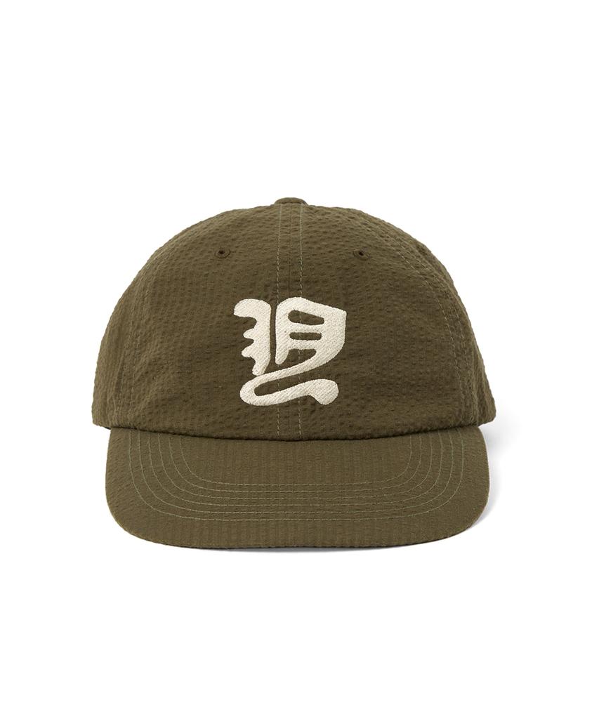 YESEYESEE Y.E.S Washed Seersucker Cap Olive