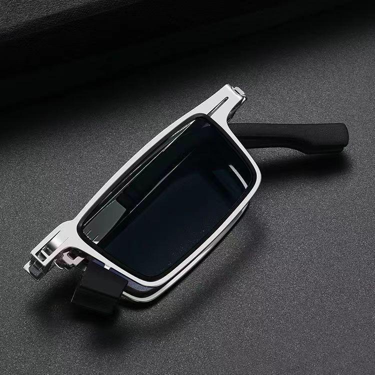 

Компактные Сверхлегкие Складные Солнцезащитные очки из нержавеющей стали с защитой от УФ-лучей, Безвинтовая конструкция