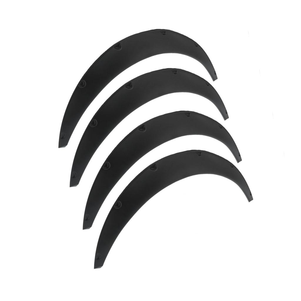 4pcs Wheel Eyebrow Protector Flexible PP Widened Decorative Wheel Arches Lips Universal for Car110mm 4.3in