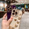 Luxury Soft Love Heart Bracelet Phone Case For iPhone 11 12 13 14 15 Pro Max XS X XR 7 8 Plus SE 2020 2022 Lint Bumper Cover