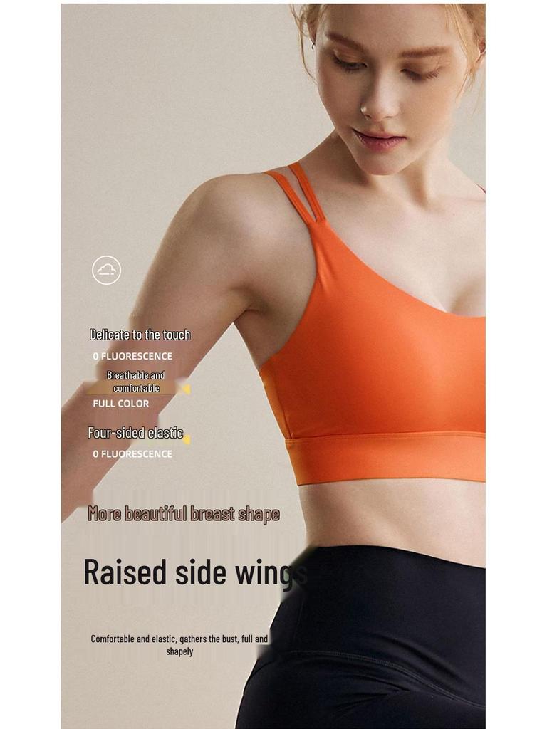 High-Impact Sports Bra with Shockproof Design and Supportive Back Padding