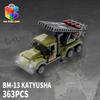 Gebäude MOC Neuer WW2 Sowjetischer Panzer gepanzertes Fahrzeug Baustein Set Militär Montage Modell Armee Krieg Soldat Spielzeug Geschenke für Kinder Kinder
