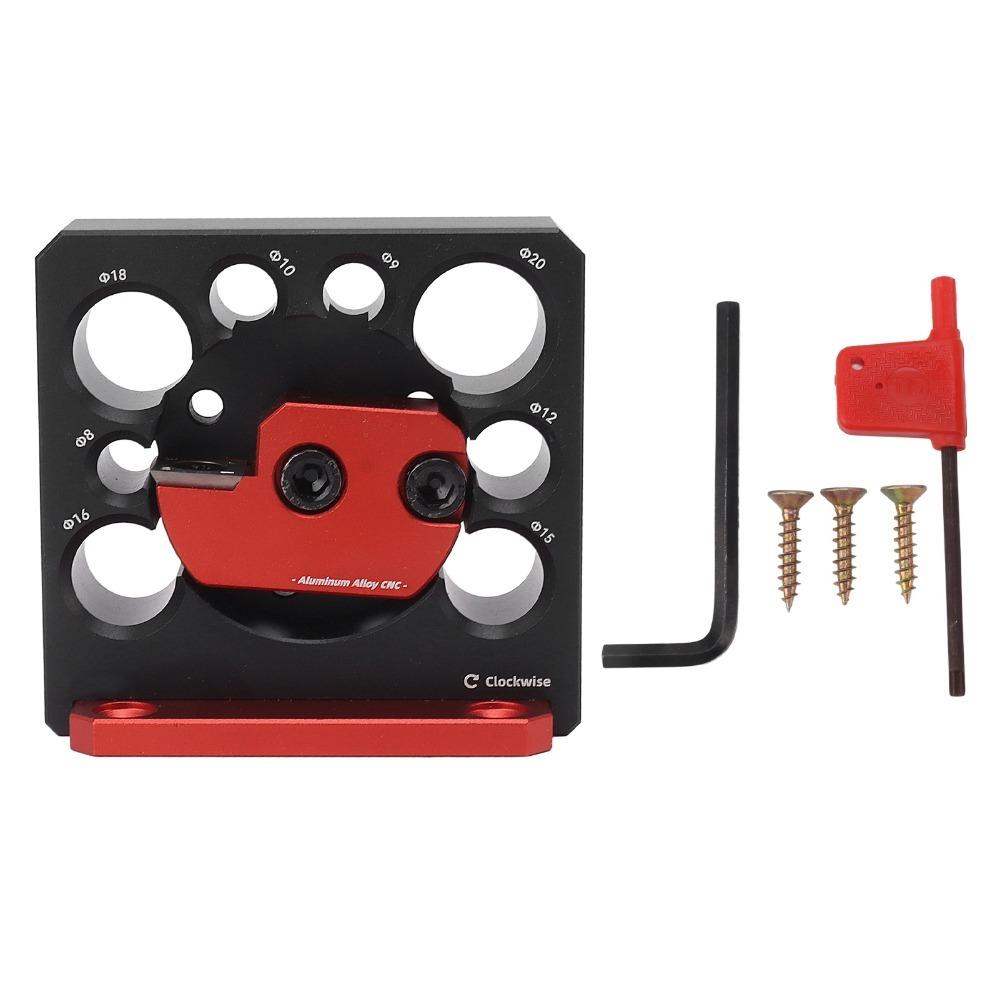 8-Hole Dowel Maker Jig Kit Aluminum Alloy Adjustable Dowel Cutter Plate  DIY