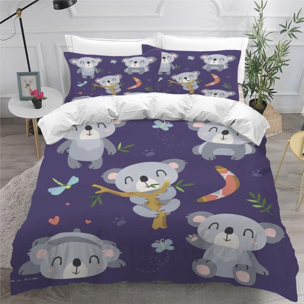 Cartoon Cow for Children duvet cover   Microfibre  duvet cover  room decoration  adult bedding Set   Zip and 2 Pillowcases
