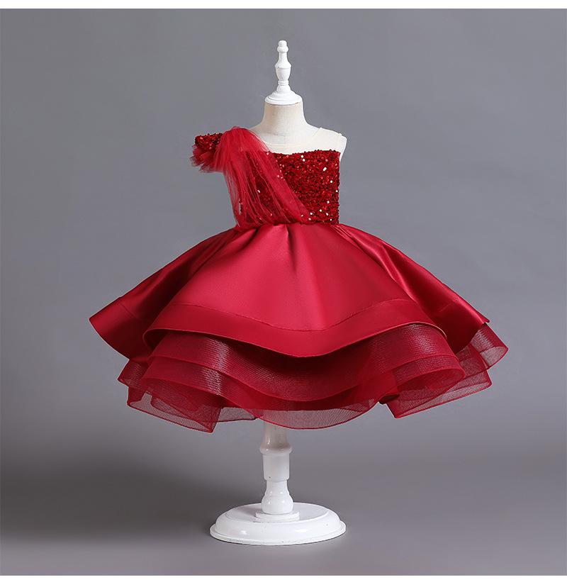 Sukienka Tutu z cekinami dla dziewczynek - strój na wybieg i występy dla rocznego dziecka