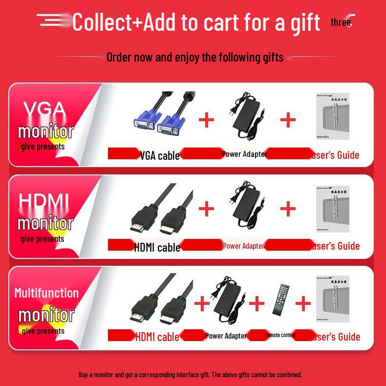 High-Definition IPS LCD Monitor: 19/21/24/27 Inches, HDMI Direct-View