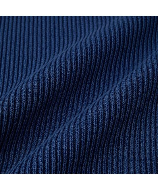 Henlikoteun [British Sporting Club] Rib Structure Short-Sleeves Polo Knit Abwam26721Bud