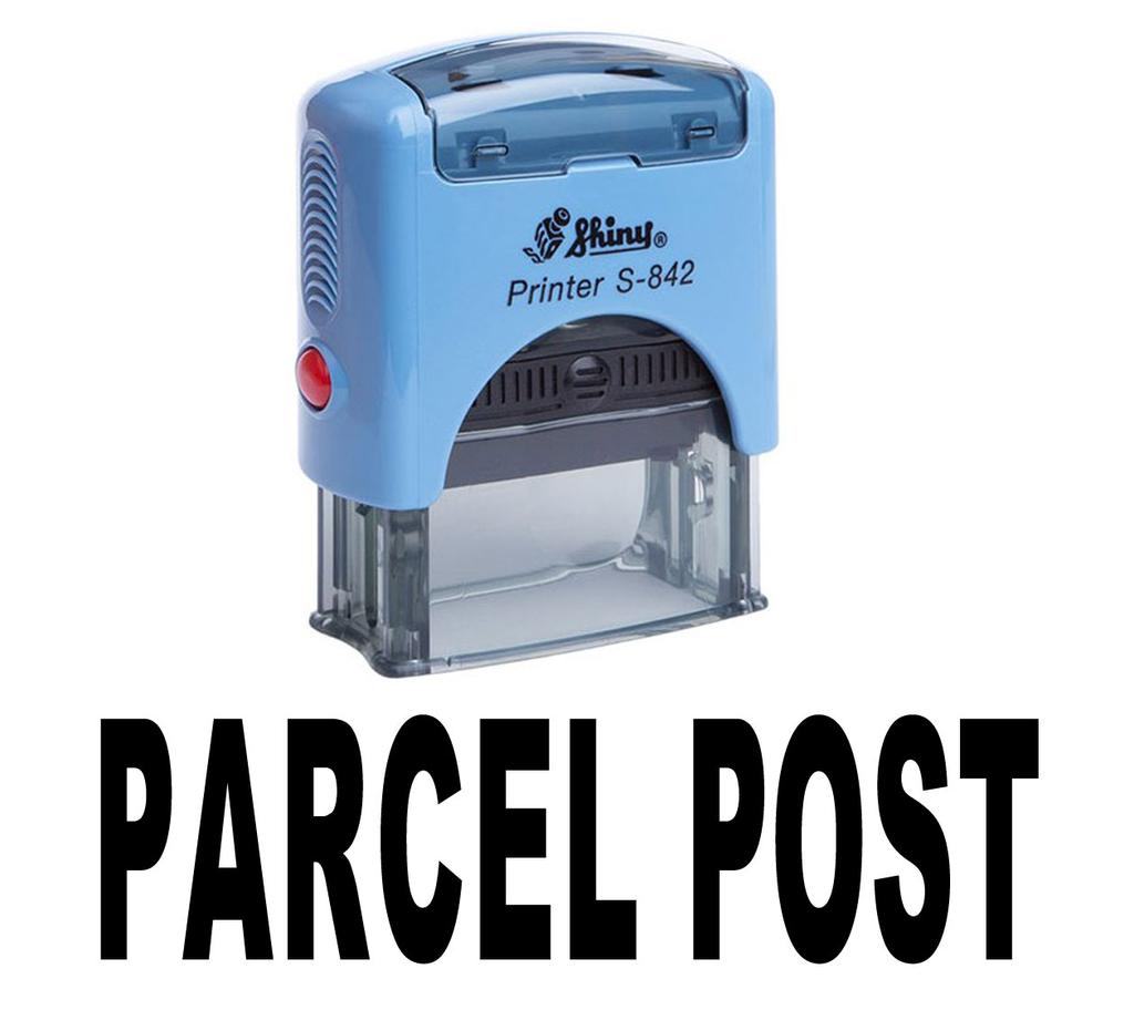 PARCEL POST Self Inking Rubber Stamp Custom Shiny Office Stationary Stamp