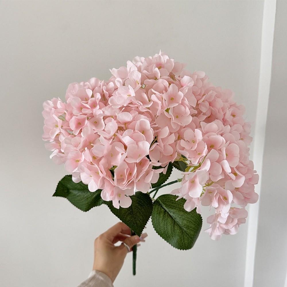 Multi-head Simulation Hydrangea Bouquet Big Head DIY Artificial Flower Bouquet Floral Arrangement French Hydrangea