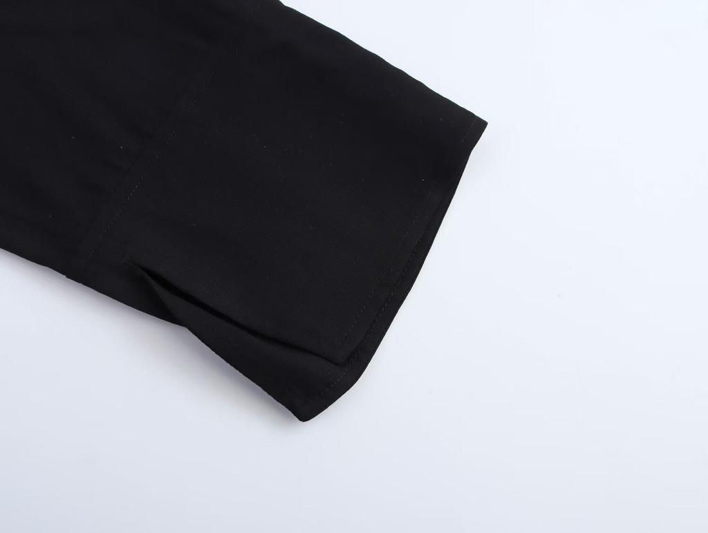 2025 Spring Women's Fashion Shirt with Side Stripe Design, European & American Style