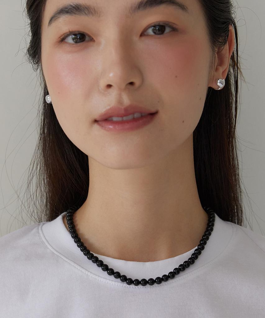 Tatiana (Silver 925) Star Toggle 6Mm Onyx Necklace Nz2104