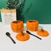 ZISIZ Pumpkin Ceramic Seasoning Jar