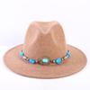 Popular European and American High-end Wool Top Hat, Men's and Women's Fashion Versatile Elegant Top Hat Jazz Hat