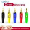 HUIJUN 2mm Gold-Plated Brass Banana Plug
