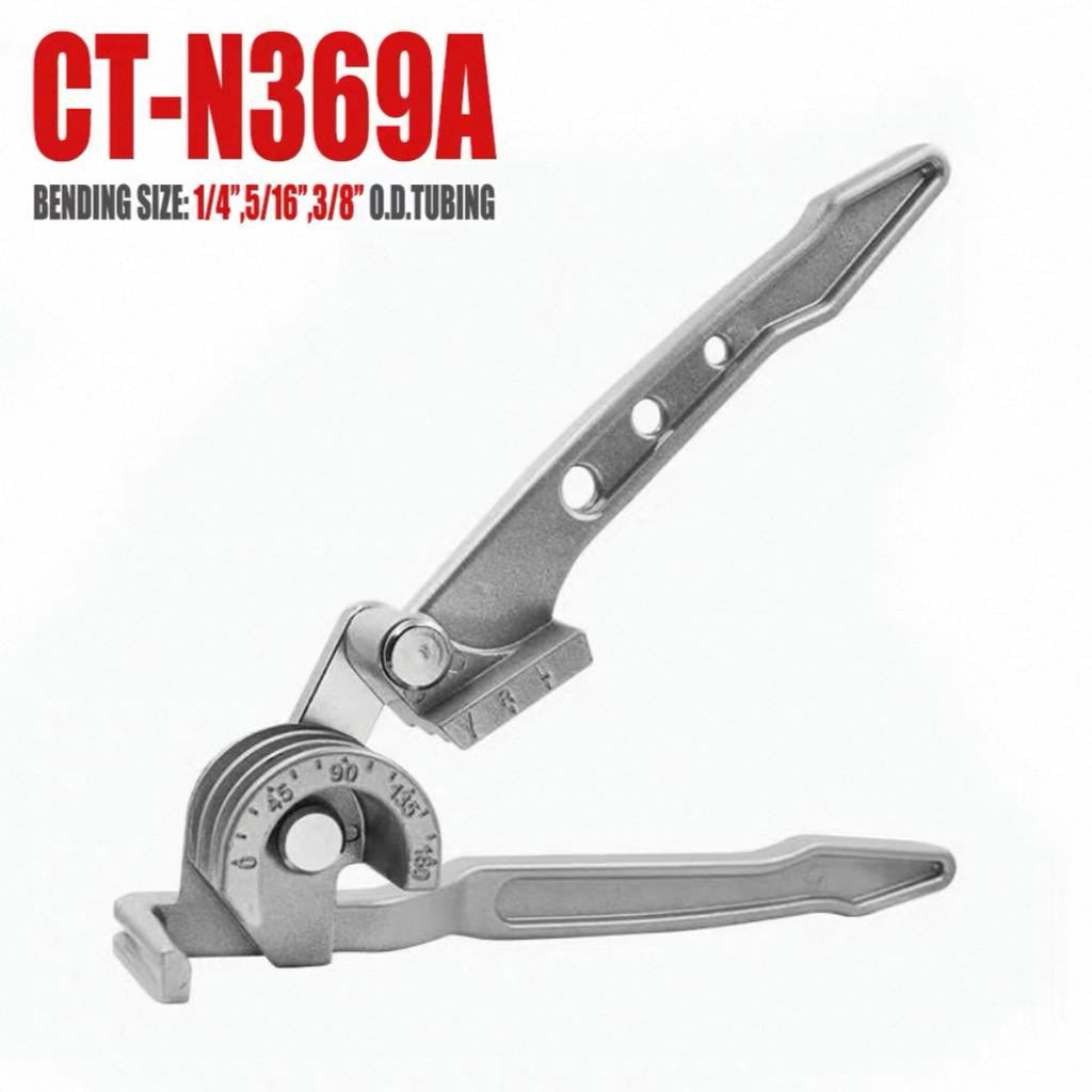 Tube Bender 3 in 1 Manual Tubing Bending Tools 1/4, 5/16, and 3/8 Inch for Copper Aluminum Brass and Thin Stainless Steel Pipes